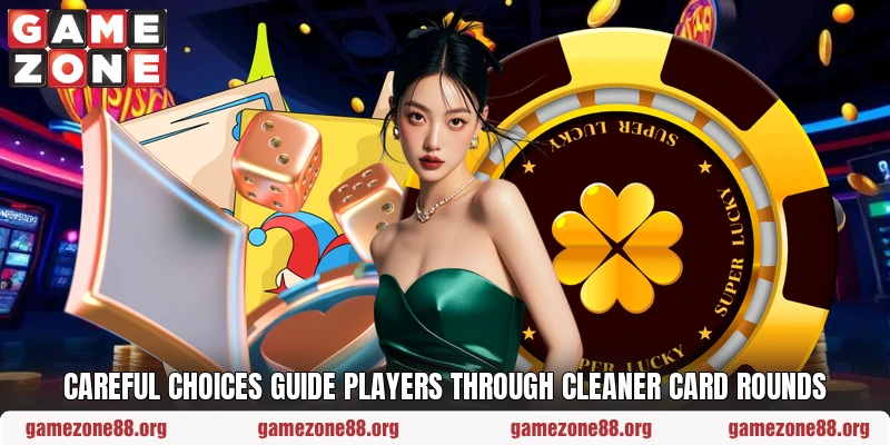 Careful choices guide players through cleaner card rounds Careful choices guide players through cleaner card rounds