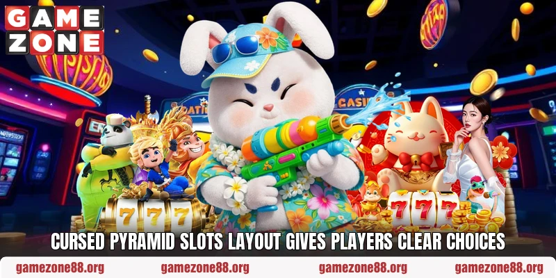 Cursed Pyramid Slots layout gives players clear choices Cursed Pyramid Slots layout gives players clear choices