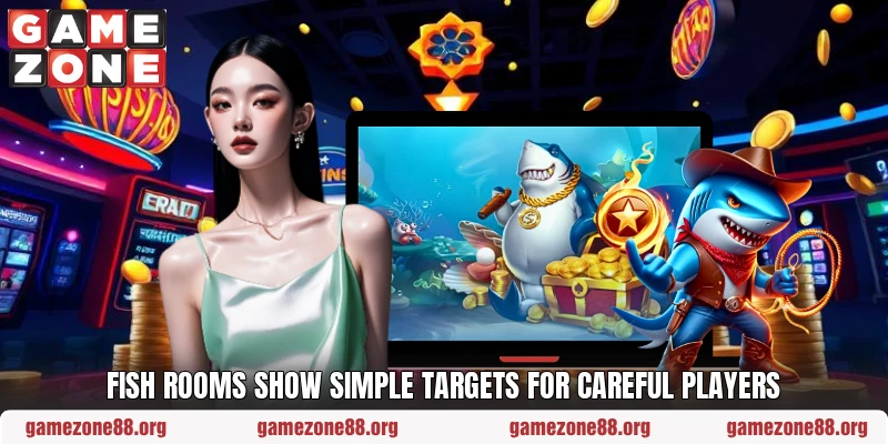 Fish rooms show simple targets for careful players