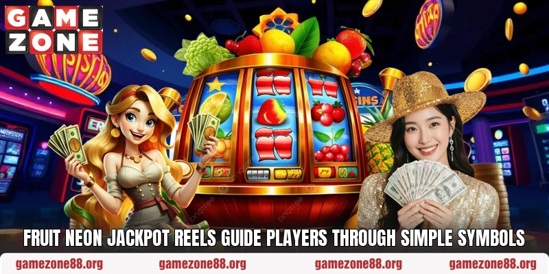 Fruit Neon Jackpot reels guide players through simple symbols