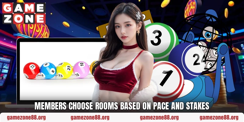 Members choose rooms based on pace and stakes Members choose rooms based on pace and stakes