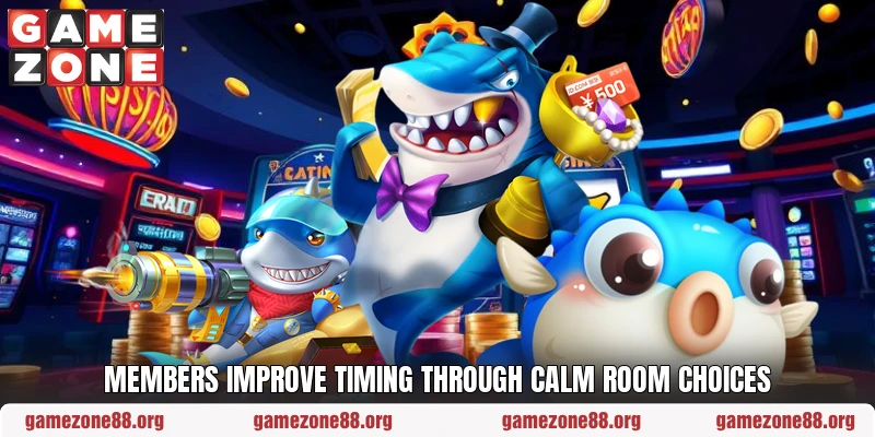 Members improve timing through calm room choices