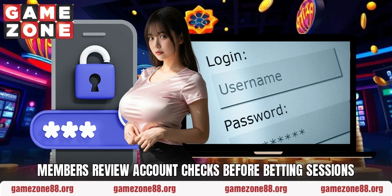 Members review account checks before betting sessions