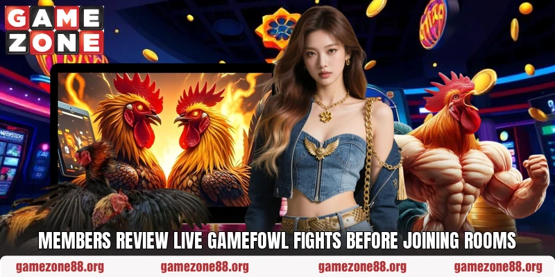 Members review live gamefowl fights before joining rooms Members review live gamefowl fights before joining rooms
