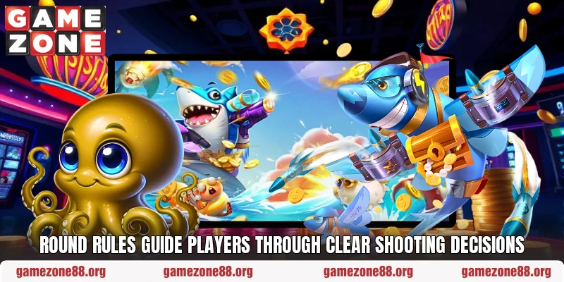 Round rules guide players through clear shooting decisions Round rules guide players through clear shooting decisions