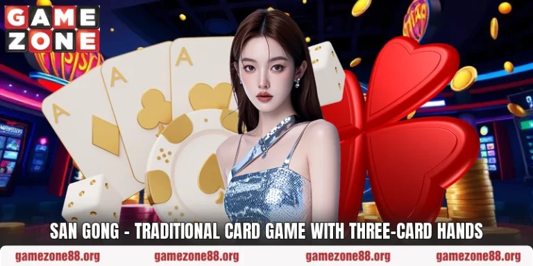 San Gong – Traditional Card Game With Three-Card Hands