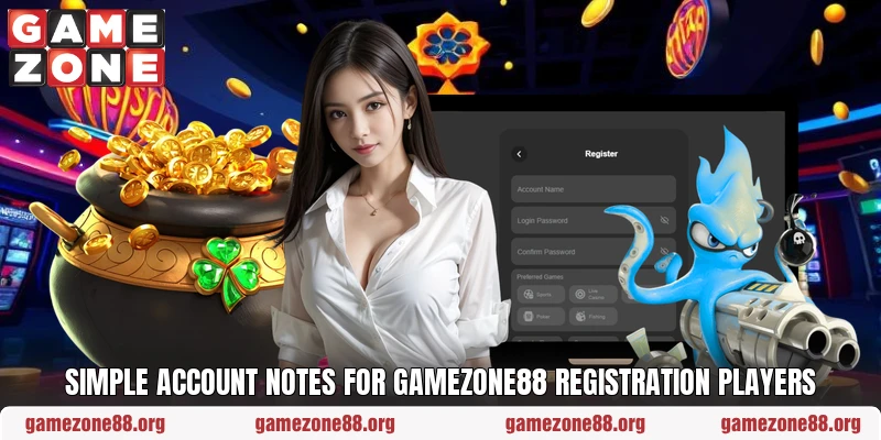 Simple account notes for GAMEZONE88 registration players Simple account notes for GAMEZONE88 registration players