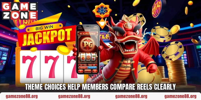 Theme choices help members compare reels clearly